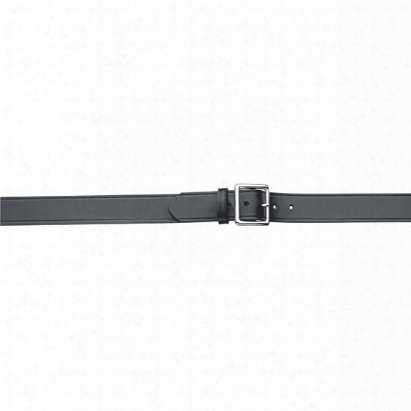 Gould & Goodrich 52 Pants Belt, Plain Black, Nickel Buckle, 28" - Brass - Unisex - Included