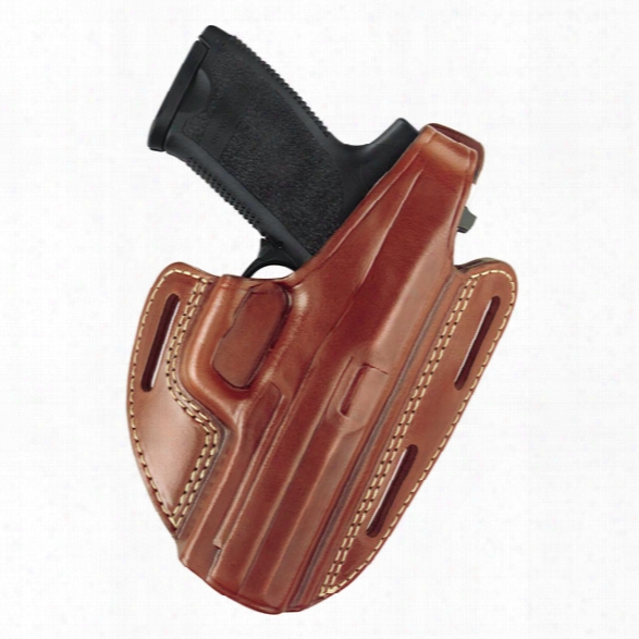 Gould & Goodrich 803 Three Slot Pancake Holster, Chestnut Brown, Rh, Fits Most 1911-type Pistols With 4.75 Inch To 5.0 Inch Bbl - Brown - Male - Included