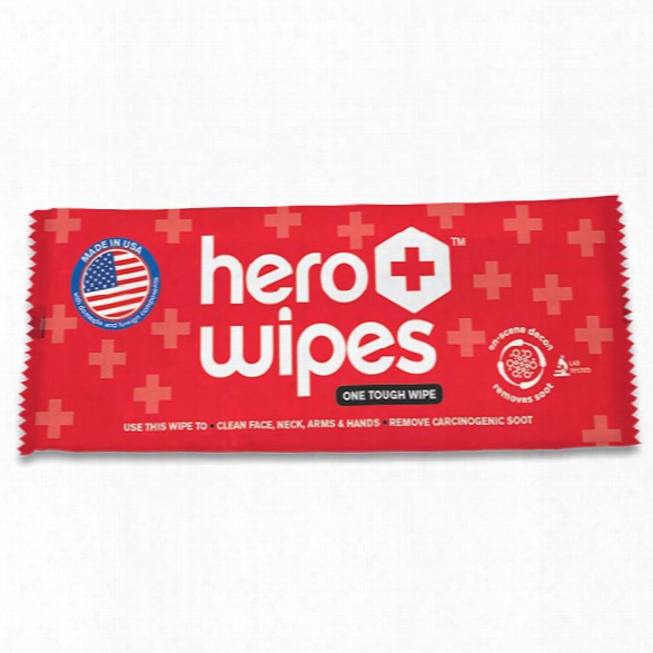 Hero Wipes Single Decontamination Wipe For Firefighers, 250/box - Unisex - Included