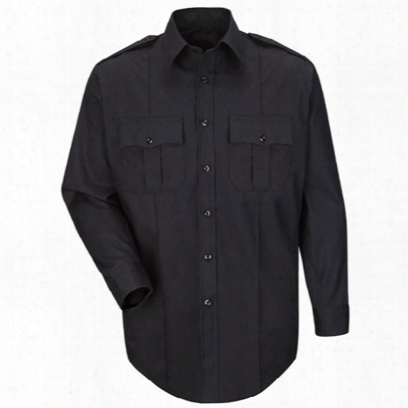 Horace Small New Dimension Lpus Long Sleeve Shirt, Dark Navy, 14.5 With 32 Sleeve - Blue - Male - Included