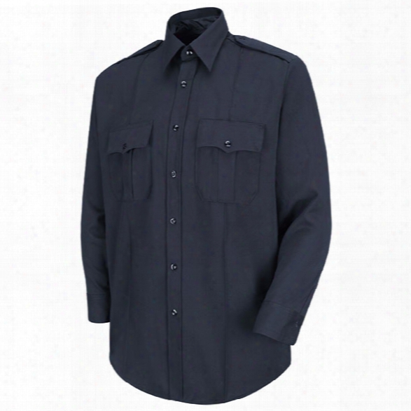 Horace Small New Generation Stretch Long Sleeve Shirt, Dark Navy, 14.5 Collar, 32 Sleeve Length - Wool - Female - Included