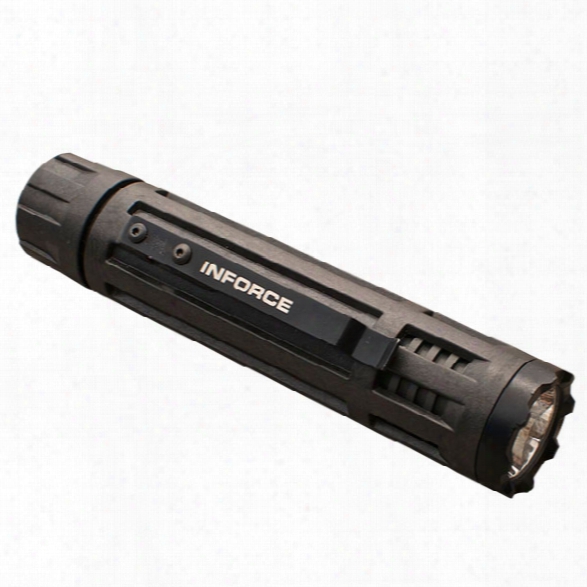 Inforce 6vx Flashlight, 300 Lumens, White Led, High/low/strobe, Black - Black - Male - Included