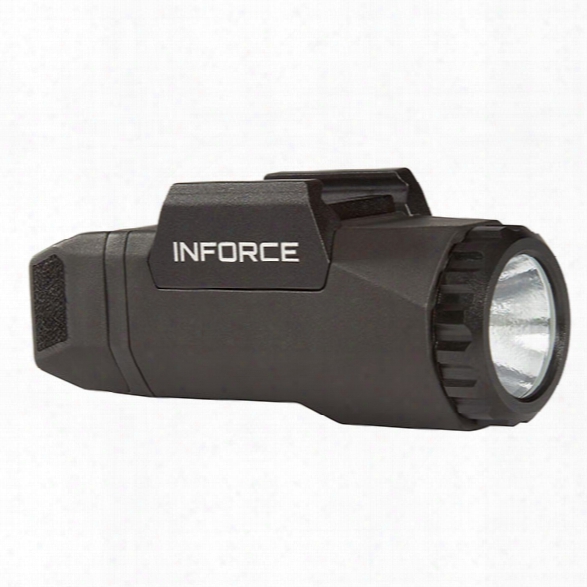 Inforce Auto Pistol Light, 400 Lumens, White Led, Constant/momentary, Black - White - Male - Included