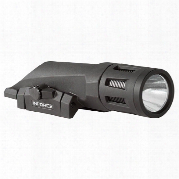 Inforce Weapon Mounted Light, 700 Lumens, White/ Ir Led, High/low/strobe, Black - White - Male - Included