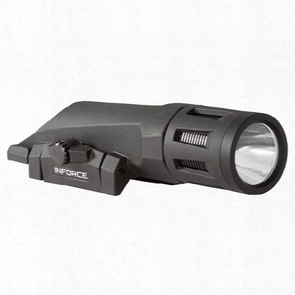 Inforce Weapon Mounted Light, 800 Lumens, White Led;high/low/strobe, Black - White - Male - Included