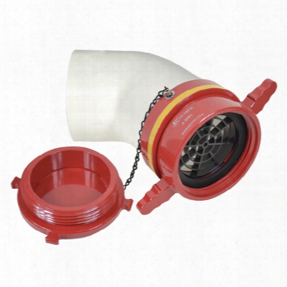 Kochek 6" Pvc Dry Hydrant Adapter, W/aluminum Plug, 4-1/2" Female -silver - Female - Included