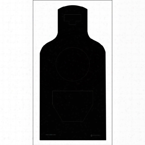 Law Enforcement Targets Facer Paper Target For E-target, 25/pk - Marine - Unisex - Included