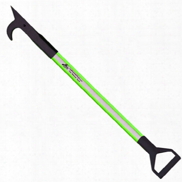 Leatherhead Tools Dog-bone 3ft American Hook, D-handle, Hiviz Lime - Green - Unisex - Included
