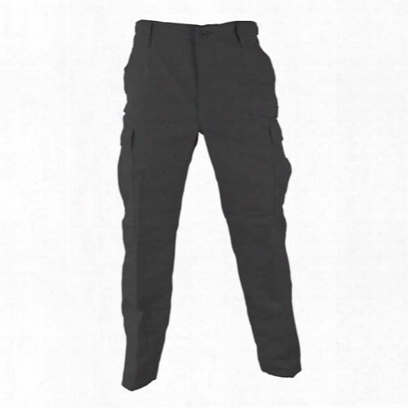 Propper Battle Rip Bdu Pant, Zipper Fly, Black, Lg Long - Black - Male - Included