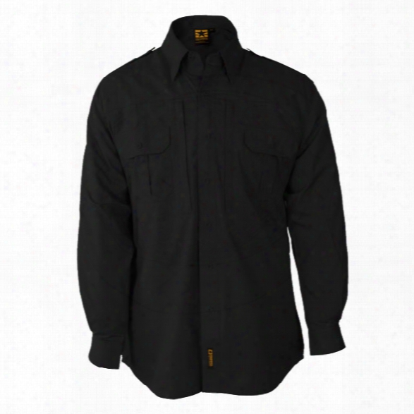 Propper Ltwt Tactical Ls Shirt,black, 2xl Long - Black - Male - Included