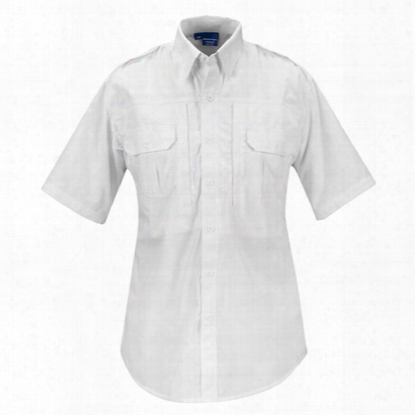 Propper Tactical P/c Poplin Ss Shirt, White, 2xl Regular - White - Male - Included