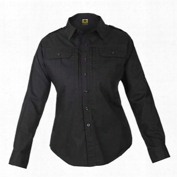 Propper Womens Tactical Ltwt Ls Shirt, Black, Lg - Black - Male - Included