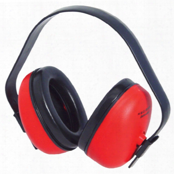 Radians Def-guard Earmuffs Nrr 23 Db, Red - Red - Unisex - Included