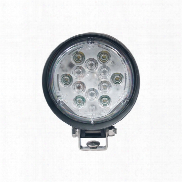 Soundoff Signal 1000 Lumen Par 36 Led Work Light W/u-bracket, Flood Lens, 10-16v, White - Clear - Male - Included