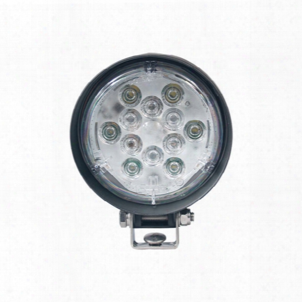 Soundoff Signal 1400 Lumen Par 36 Led Work Light W/u-bracket, Flood Lens, 10-16v, White - Clear - Male - Included