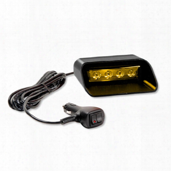 Star Headlight Versa Star&reg; Dlx4-hk Warning Light, 4 Led Array, Amber - Blue - Male - Included