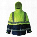 Viking Journeyman Trilobal Two Tone Jacket, Fluorescent Green-Dark Blue, 2X-Large - Green - male - Included