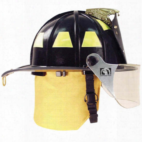 Total Fire Group Ben-2 Plus Fire Helmet, Black - Lime - Male - Included