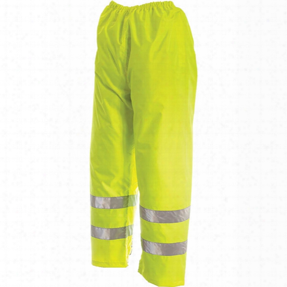 Viking Open Road 150 Denier Rip Stop Safety Waist Pant, Fluorescent Green, 2x-large - Green - Male - Included