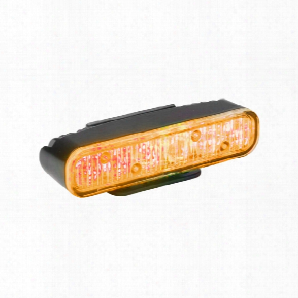 Whelen Ion&trade; Series Super-led&reg; Universal Light, Universal Mount, Scan-lock&trade; Flash Patterns And 4-wire Pigtail, Black Housing, Amber - Marine - Ma