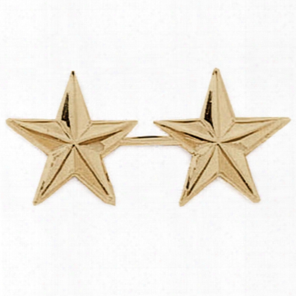 Blackinton 2-stars 1/2in Collarbrass Pair, Smooth, Gold - Gold - Male - Included