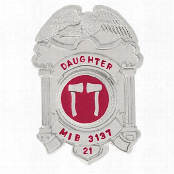 Blackinton Custom Mini Badge, 1-1/2x1, Gold - Gold - Male - Included