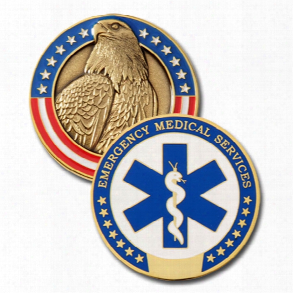 Blackinton Ems Modeled Challenge Coin - Gold - Male - Included