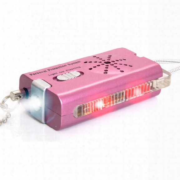 Brite-strike 3-in-1 Personal Safety Alarm, Pink - Red - Female - Included