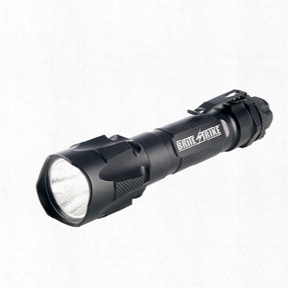 Brite-strike Rhight&trade; Duty Flashlight W/ Tactical Blue Dot&reg; Switch, Rechargeable, Black - Blue - Male - Included