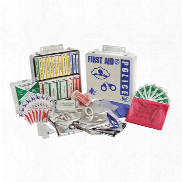 Certified Safety Police Department First Aid Kit - Cream - Male - Included