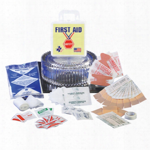 Certified Safety Safety Award First Aid Kit, White Poly Case, 6pw - White - Unisex - Included