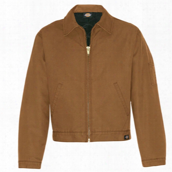 Dickies Canvas Jacket, Rinsed Brown Duck, 2xl - Brass - Male - Included