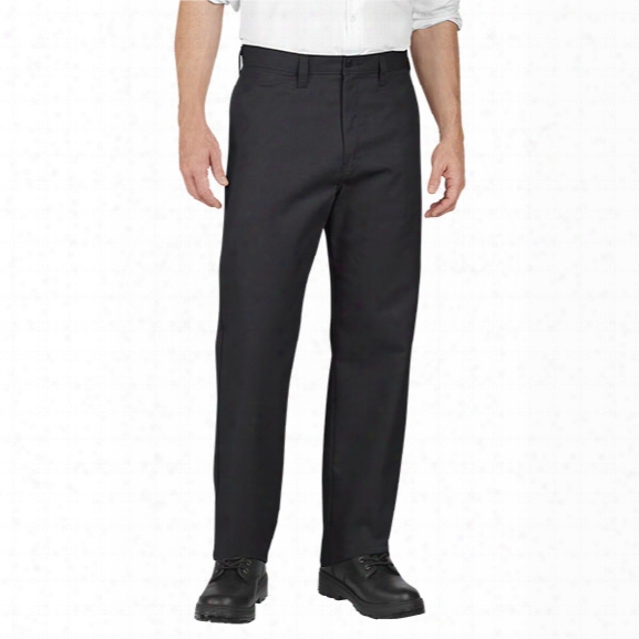 Dickies Industrial Flat Front Pant, Black, 28/37u - Black - Male - Included