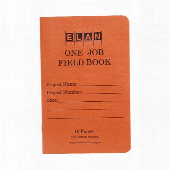 Elan Publishing Field Book One Job - White - Unisex - Includedd