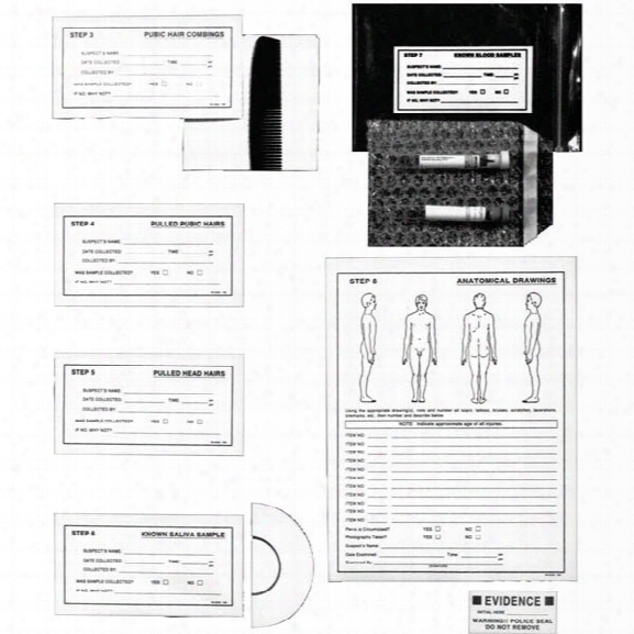 Forensics Source Sexual Assault Evidence Collection Kit, Suspect - Male - Included