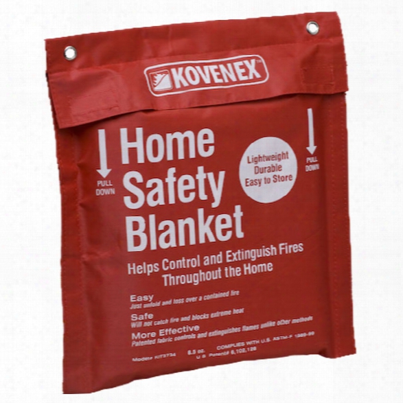 Kovenex 8.5 Oz Kitchen Fire Blanket 35" X 32" - Wool - Male - Included