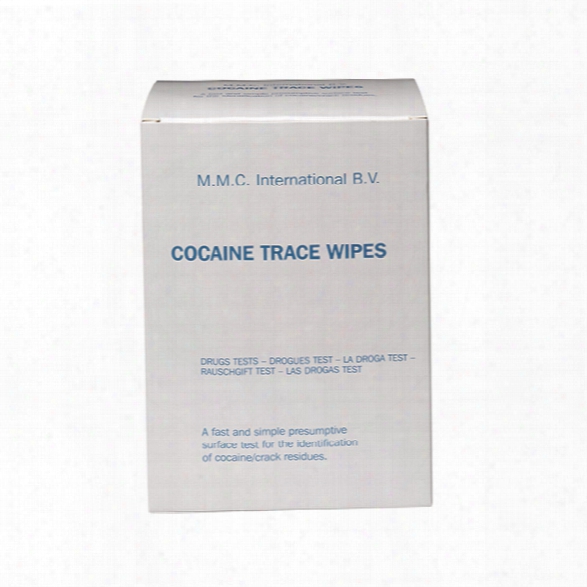 Mmc America Cocaine Trace Wipes, 50/box - Blue - Unisex - Included