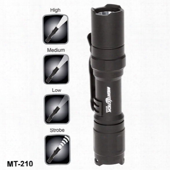 Nightstick Mini-tac Pro Aluminum Flashlight, 30 To 120 Lumens, 1aa, Black - Black - Male - Included