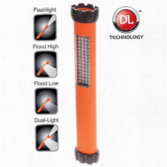 Nightstick Multi-purpose Led Flashlight/floodlight/dual-light&trade; - White - Male - Included