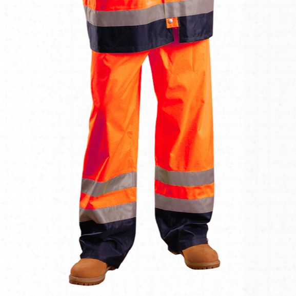 Occunomix Breathable/waterproof Pants, Class E, Orange, 2x - Yellow - Male - Included