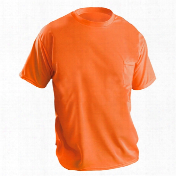 Occunomix Non-ansi Wicking Short Sleeve Shirt, Orange, 2x-large - Silver - Male - Included