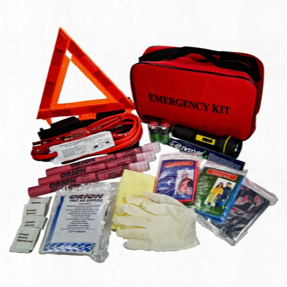 Orion Safety Deluxe Roadside Emergency Kit - Green - Unisex - Included