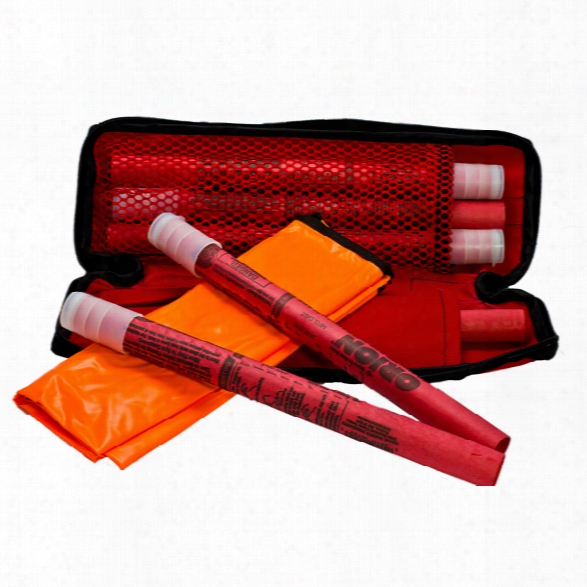 Orion Safety Roadside Emergency Flare Kit With Six 20 Minute Flares (0720 Flare) - Orange - Male - Included