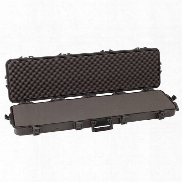 Plano Tactical All Weather Double Scoped Rifle/shotgun Case W/ Wheels, Black Latches/ Handle, 52" - Black - Male - Included