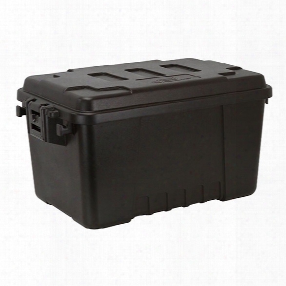 Plano Tactical Storage Trunk, Small, Black, 56 Qt - Black - Male - Included