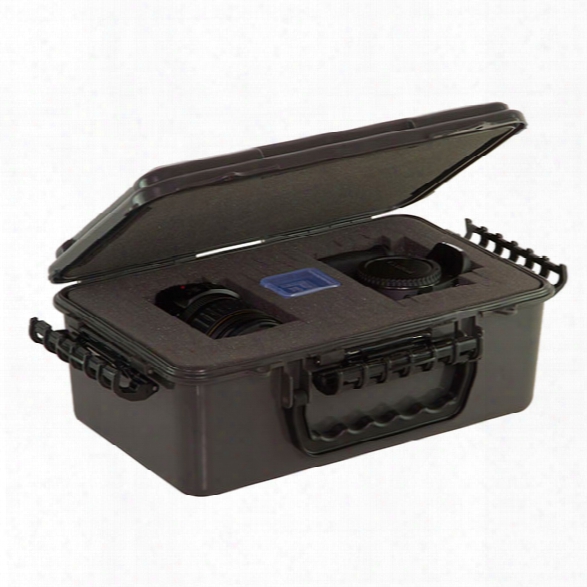 Plano Tactical Waterproof Storage Video/ Camera Case, Metallic Gray/ Black - Black - Male - Included