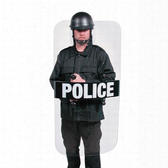 Premier Crown Full Length Riot Shield, Corrections - Clear - Unisex - Included