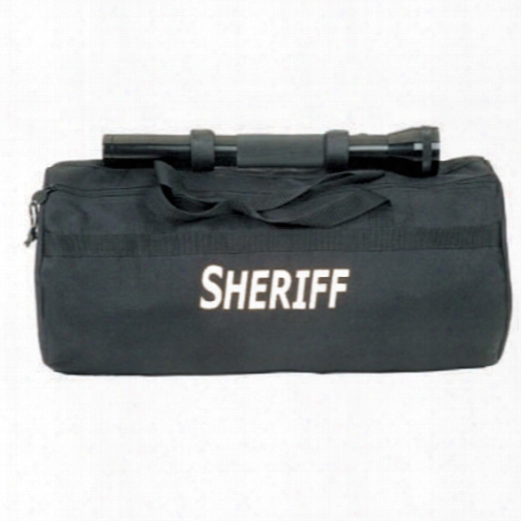 Premier Emblem Duffel Bag, Black, (19 Long) With Sheriff In White - Black - Male - Included