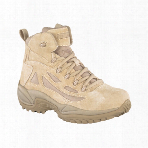 Reebok Rapid Response, 6" Side Zip Boot, Desert Tan, 10.5 - Metallic - Male - Excluded