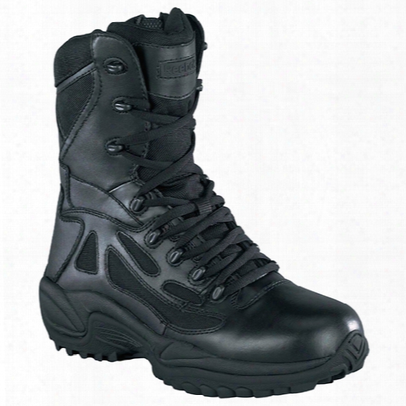 Reebok Rapid Response, 8" Sidezip Boot, Black, 10.5m - Metallic - Male - Excluded